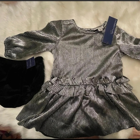 Habitual Kids – Colette Metallic Dress 2-Piece Set - Picture 2 of 7